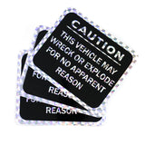 Caution Sticker (3Pack)